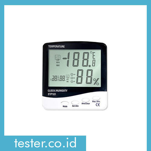 3 IN 1 Thermometer Hygro and Clock ETP101